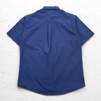 Carhartt Short Sleeve Work Shirt L Navy Chest Pocket US Company Embroidery TIMBER AUTOMATION 384-19