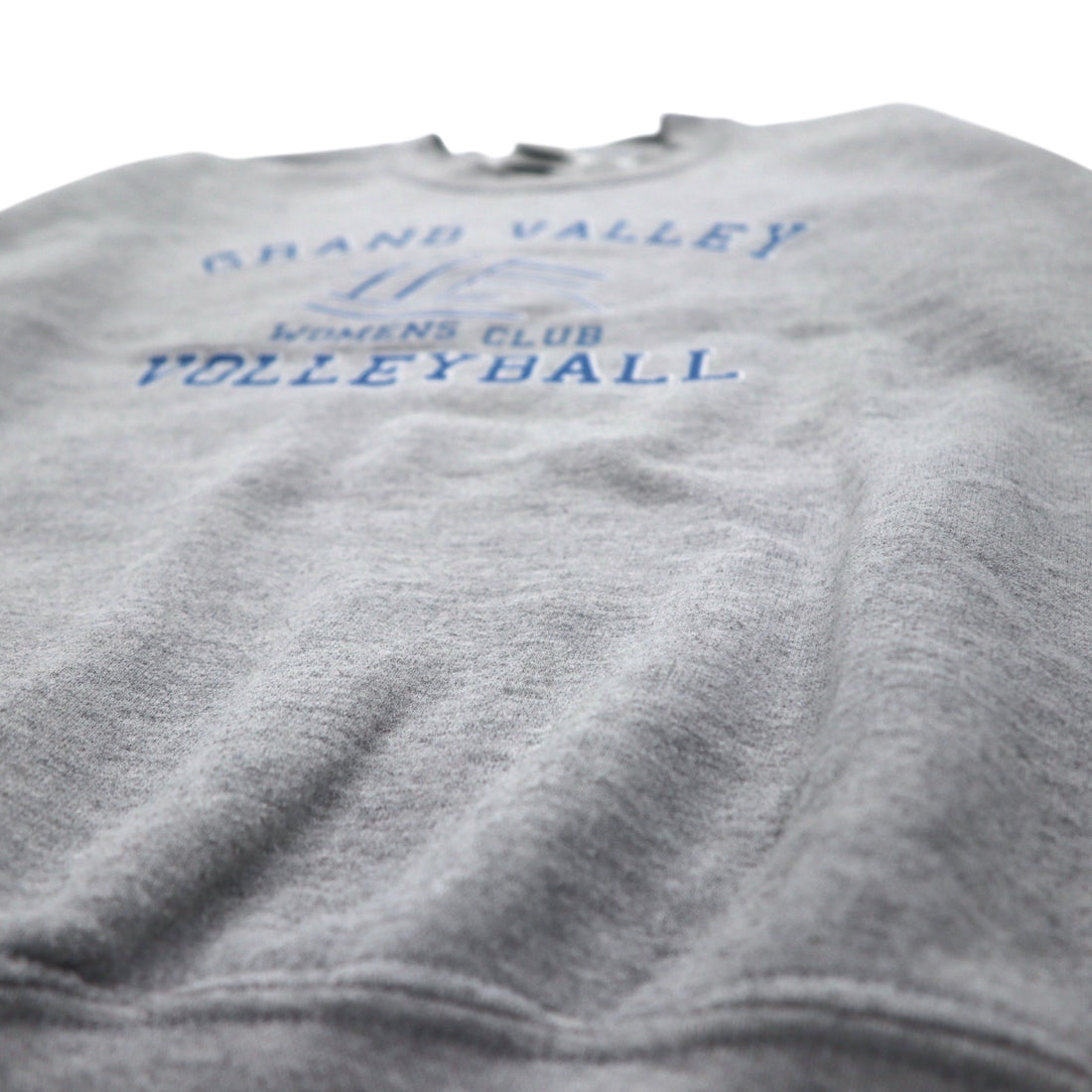 GILDAN Crew Neck Sweatshirt S Grey Fleece Lined GRAND VALLEY VOLLEY BALL