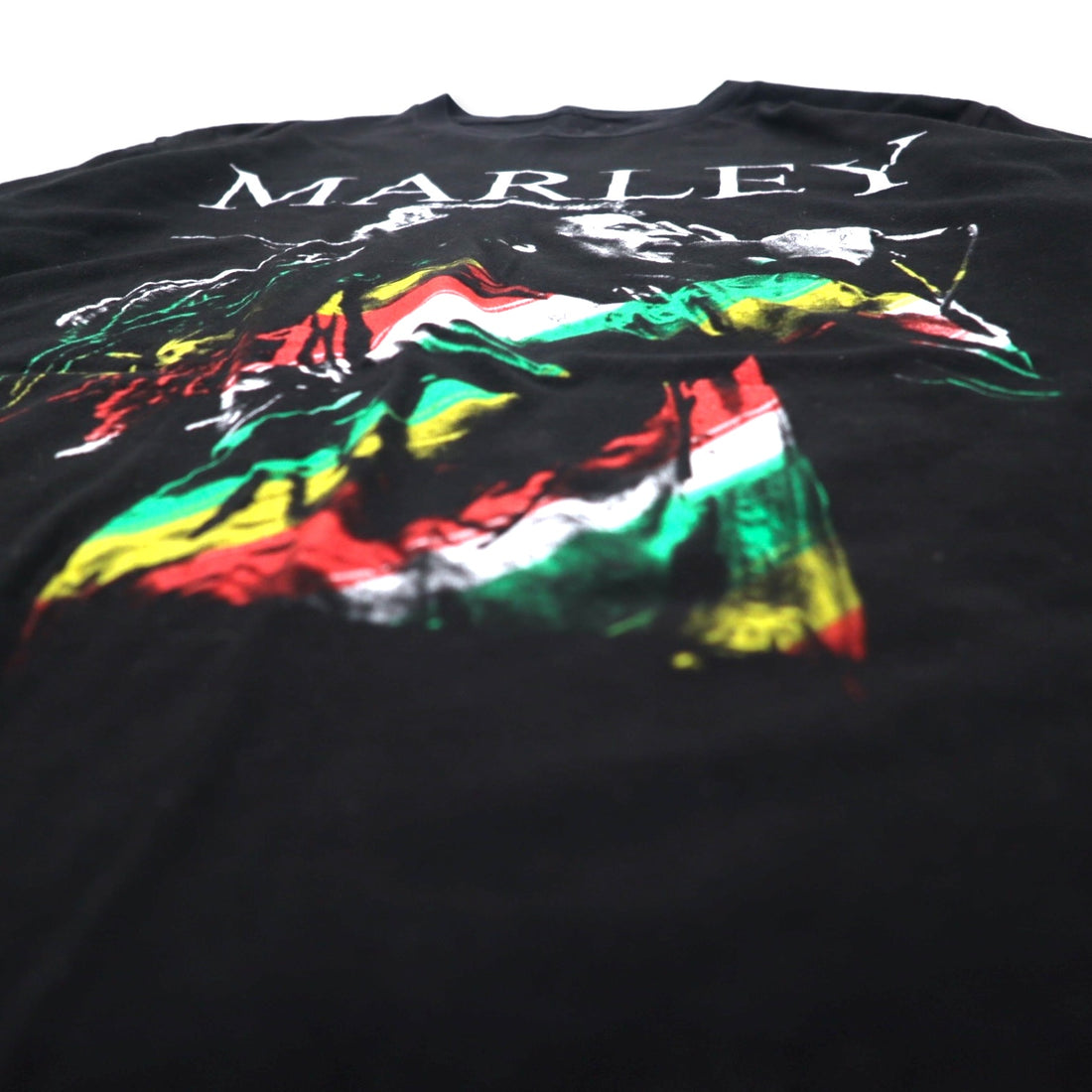 ZION ROOTSWEAR Bob Marley Band T-Shirt L Black Cotton Mexico Made