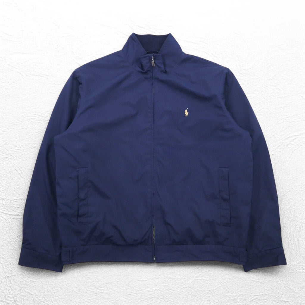 Polo by Ralph Lauren 90年代 スウィングトップ ハリントンジャケット XL ネイビー スモールポニー刺繍