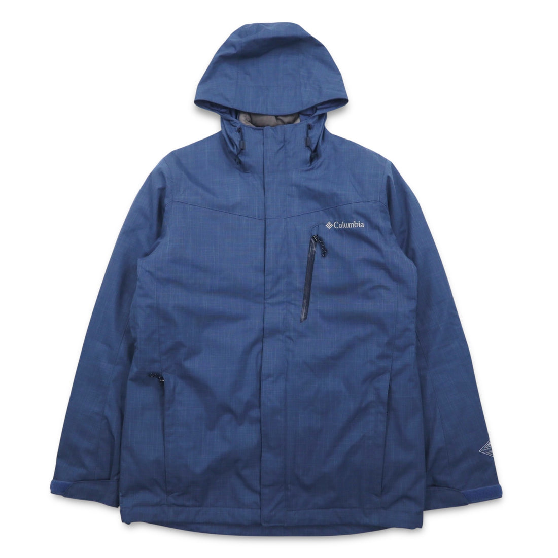Columbia Interchange Jacket 3WAY Mountain Parka Inner Down Jacket S Blue OMNI-HEAT OMNI-TECH Waterproof WE1272