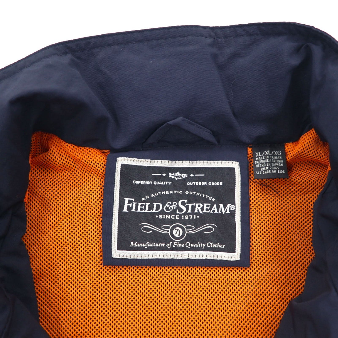FIELD &amp; STREAM Convertible 2WAY Mountain Parka Vest XL Navy Mesh Liner Retractable Hood HUMMER