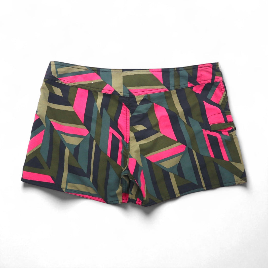 patagonia ボードショーツ Wavefarer Board Shorts ショートパンツ S グレー ピンク 幾何学柄 ナイロン 78552