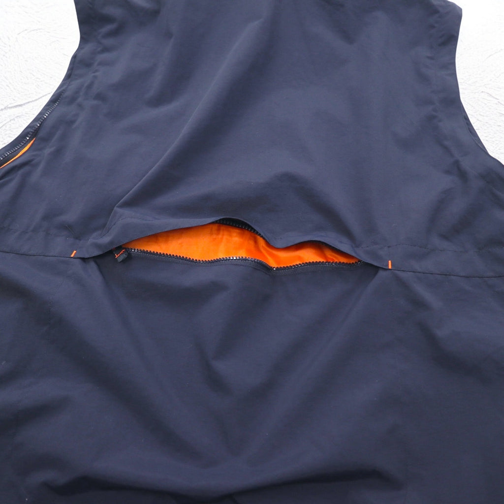 FIELD &amp; STREAM Convertible 2WAY Mountain Parka Vest XL Navy Mesh Liner Retractable Hood HUMMER
