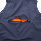 FIELD &amp; STREAM Convertible 2WAY Mountain Parka Vest XL Navy Mesh Liner Retractable Hood HUMMER