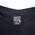 US ARMY USA Made 90s Printed T-Shirt L Black Cotton SOFFE'S Choice