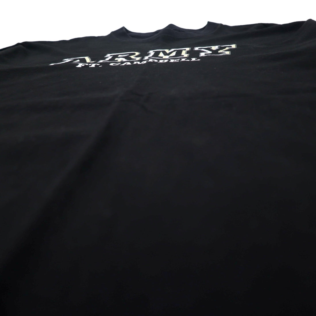 US ARMY USA Made 90s Printed T-Shirt L Black Cotton SOFFE'S Choice
