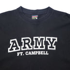 US ARMY USA Made 90s Printed T-Shirt L Black Cotton SOFFE'S Choice