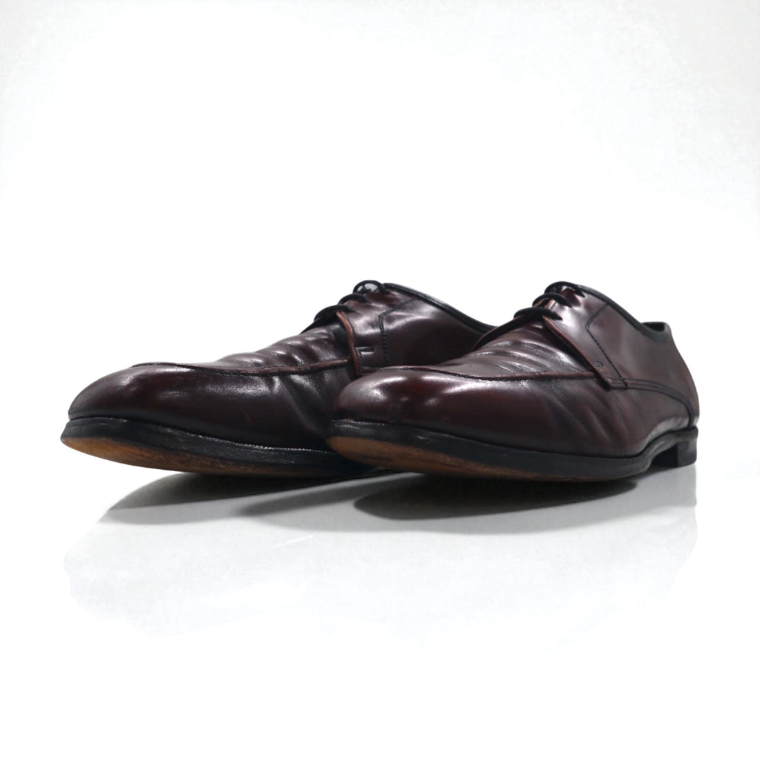 Wright 1980s Breather U-Tip Dress Shoes, Size 28.5cm, Bordeaux Leather, Ultra Sole