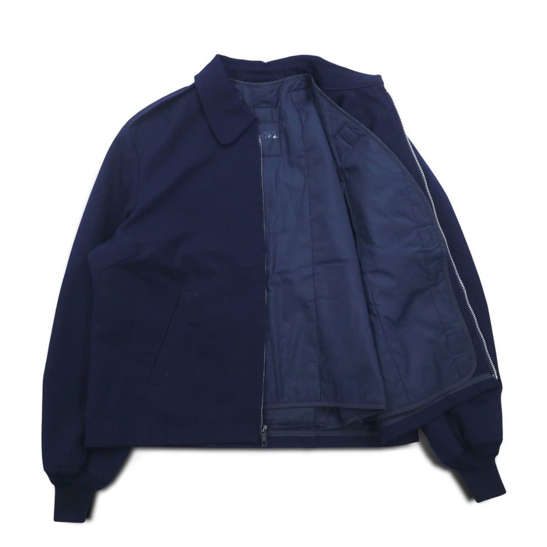 US AIR FORCE 90s USAF Flight Jacket, L, Navy, Removable Liner, Military, 8410-01-299-9552
