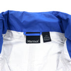 Marmot マウンテンパーカー L ブルー ナイロン 防水 透湿 フード収納式 PreCip Jacket G41200