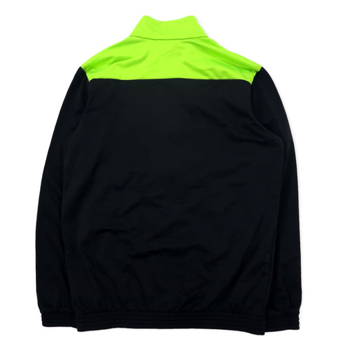 adidas Track Jacket Jersey L Green Black Polyester 3 Stripes