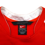 NIKE 2000s TEAM Game Shirt, Size L, Orange, Polyester, Swoosh Logo