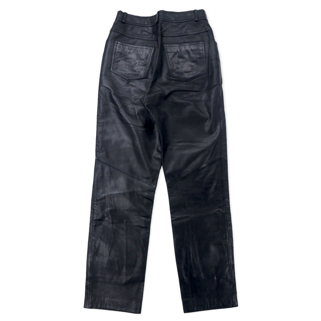 DANIER CANADA Leather Pants S Black Zipper Fly