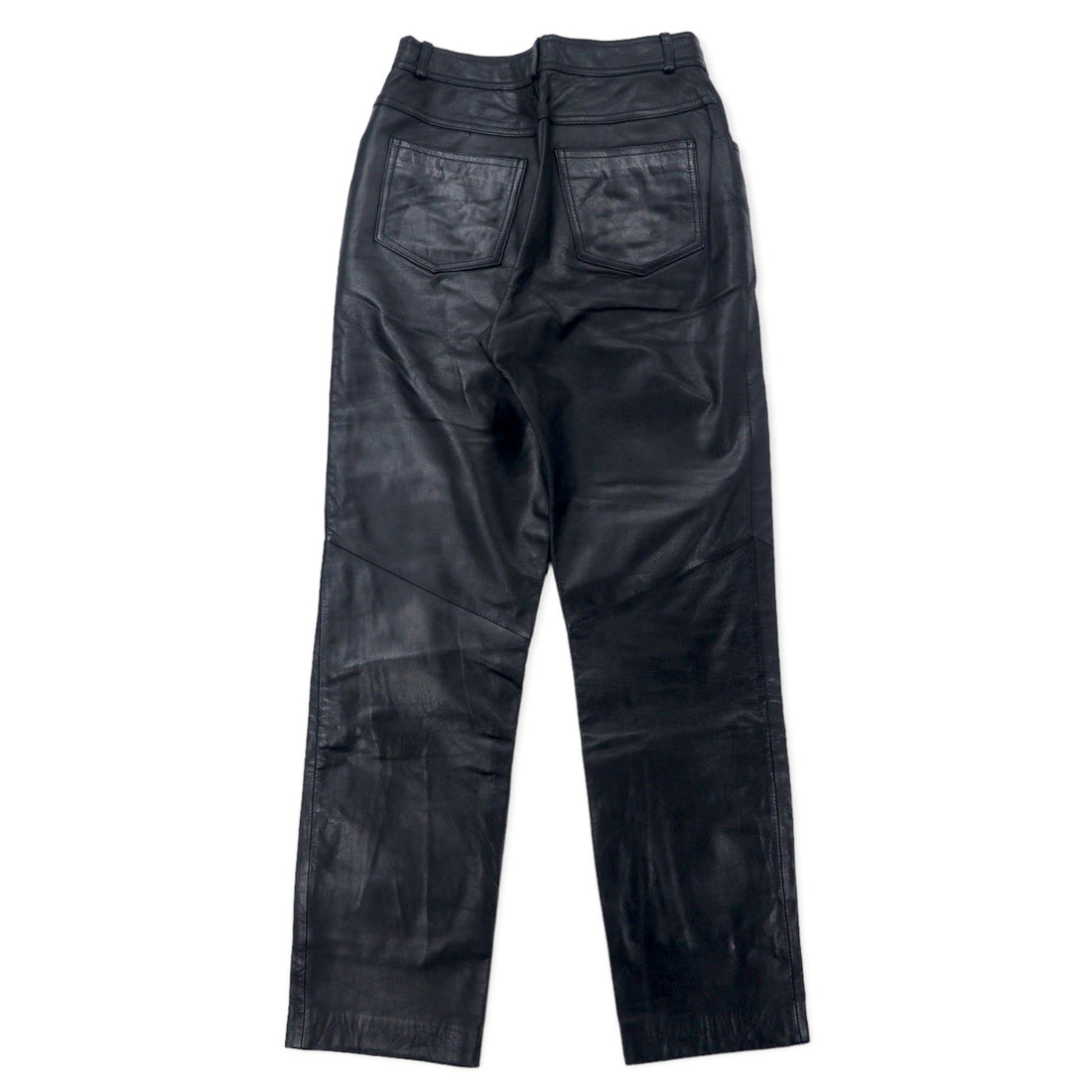DANIER CANADA Leather Pants S Black Zipper Fly