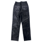 DANIER CANADA Leather Pants S Black Zipper Fly