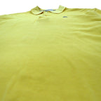 Burberrys OF LONDON Long Sleeve Polo Shirt L Yellow Cotton Logo Embroidery