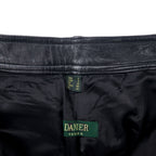 DANIER CANADA Leather Pants S Black Zipper Fly