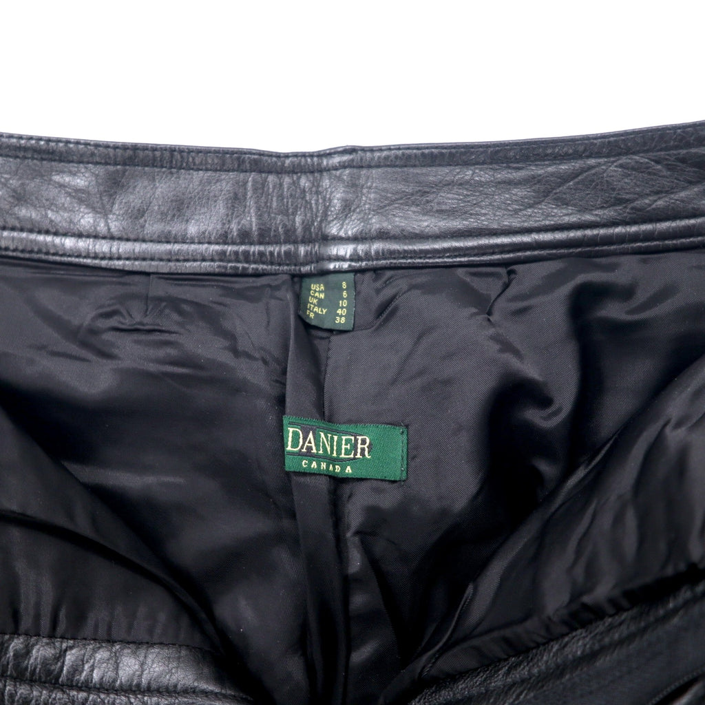 DANIER CANADA Leather Pants S Black Zipper Fly