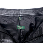 DANIER CANADA Leather Pants S Black Zipper Fly