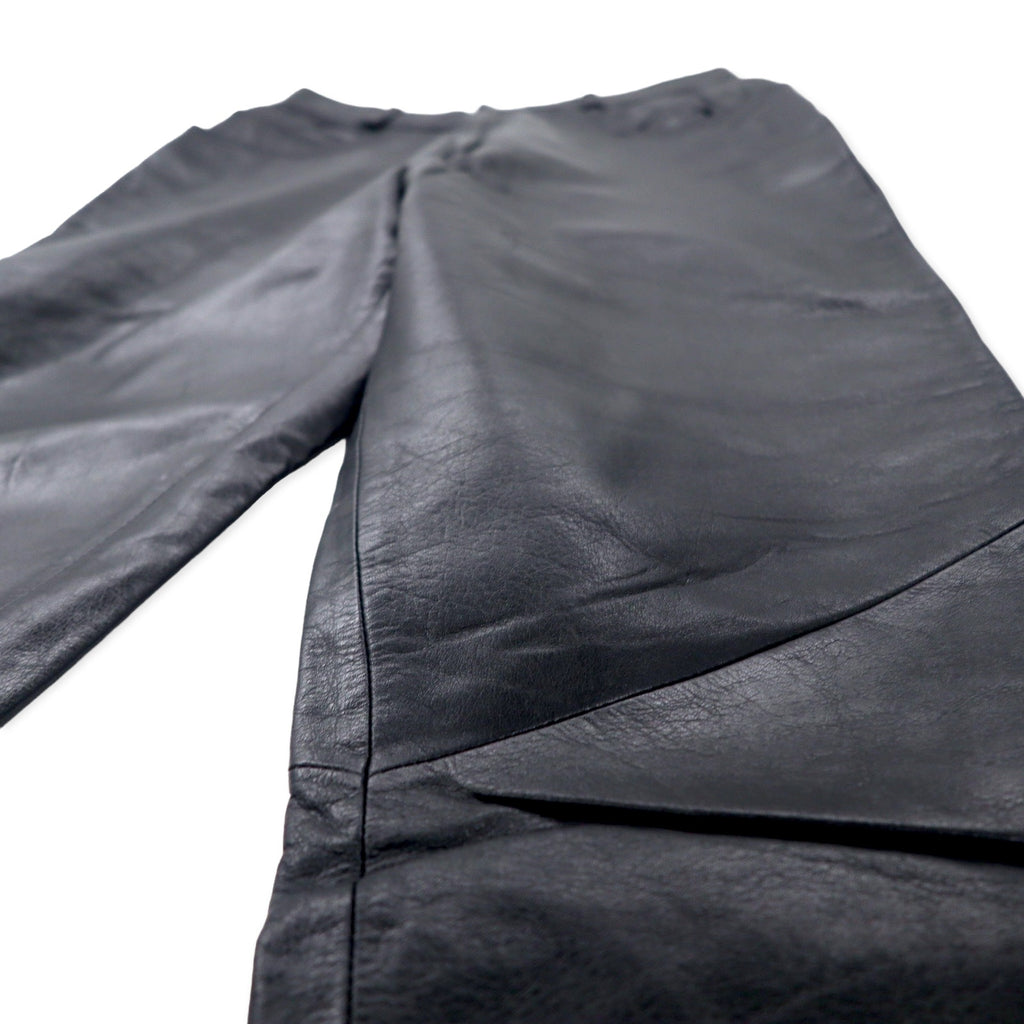 DANIER CANADA Leather Pants S Black Zipper Fly