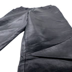 DANIER CANADA Leather Pants S Black Zipper Fly