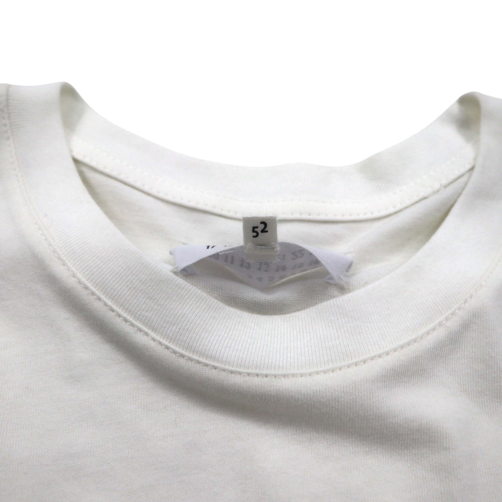 Maison Margiela Line 1 Graphic Print T-Shirt, XL, White Cotton, Made in Italy