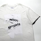 Maison Margiela Line 1 Graphic Print T-Shirt, XL, White Cotton, Made in Italy