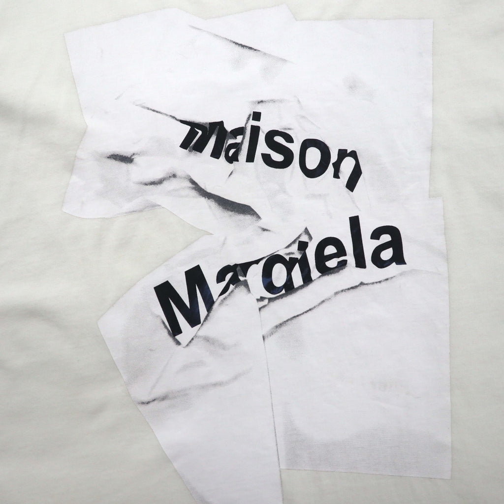 Maison Margiela Line 1 Graphic Print T-Shirt, XL, White Cotton, Made in Italy