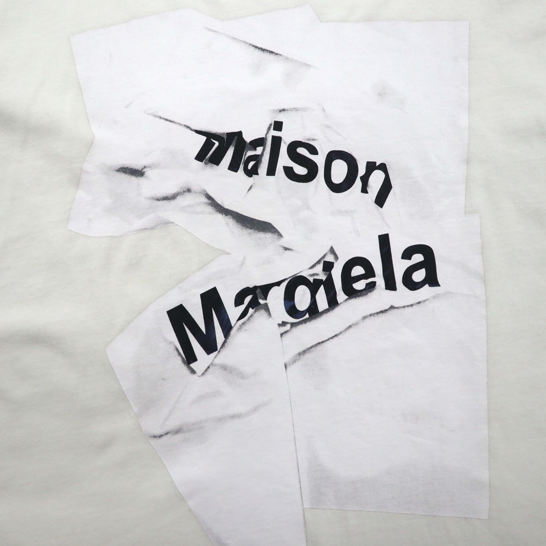 Maison Margiela Line 1 Graphic Print T-Shirt, XL, White Cotton, Made in Italy