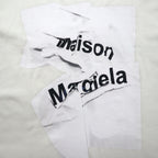 Maison Margiela Line 1 Graphic Print T-Shirt, XL, White Cotton, Made in Italy