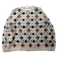 日本然リトテ-古着オンライン-NATURAL ISSUE 90年代 総柄 ローゲージニット セーター XXL グレー アクリル-Natural ISSUE 90s Patterned Low Gauge Knit Sweater XXL Gray Acrylic
