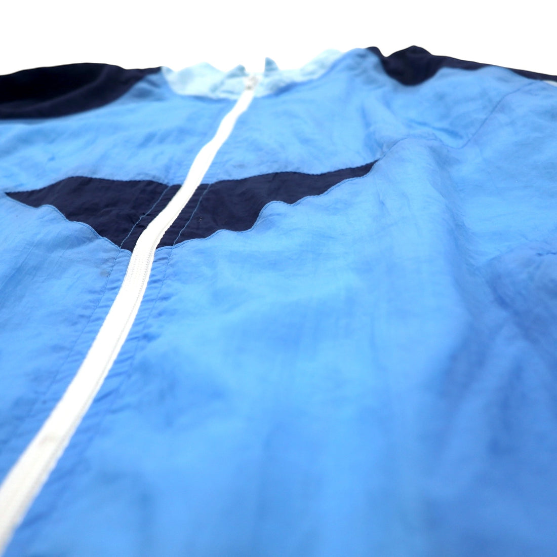 90s ROYAL CLASS Euro Vintage Nylon Jacket XL Blue DULON Zip