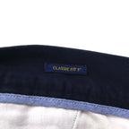 POLO RALPH LAUREN クラシックフィット ショート チノパンツ ハーフパンツ L ネイビー オールオーバーポニー 刺繍
