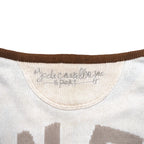 Castelbajac sport 90s patterned knit sweater, M, beige, linen, character, made in Japan