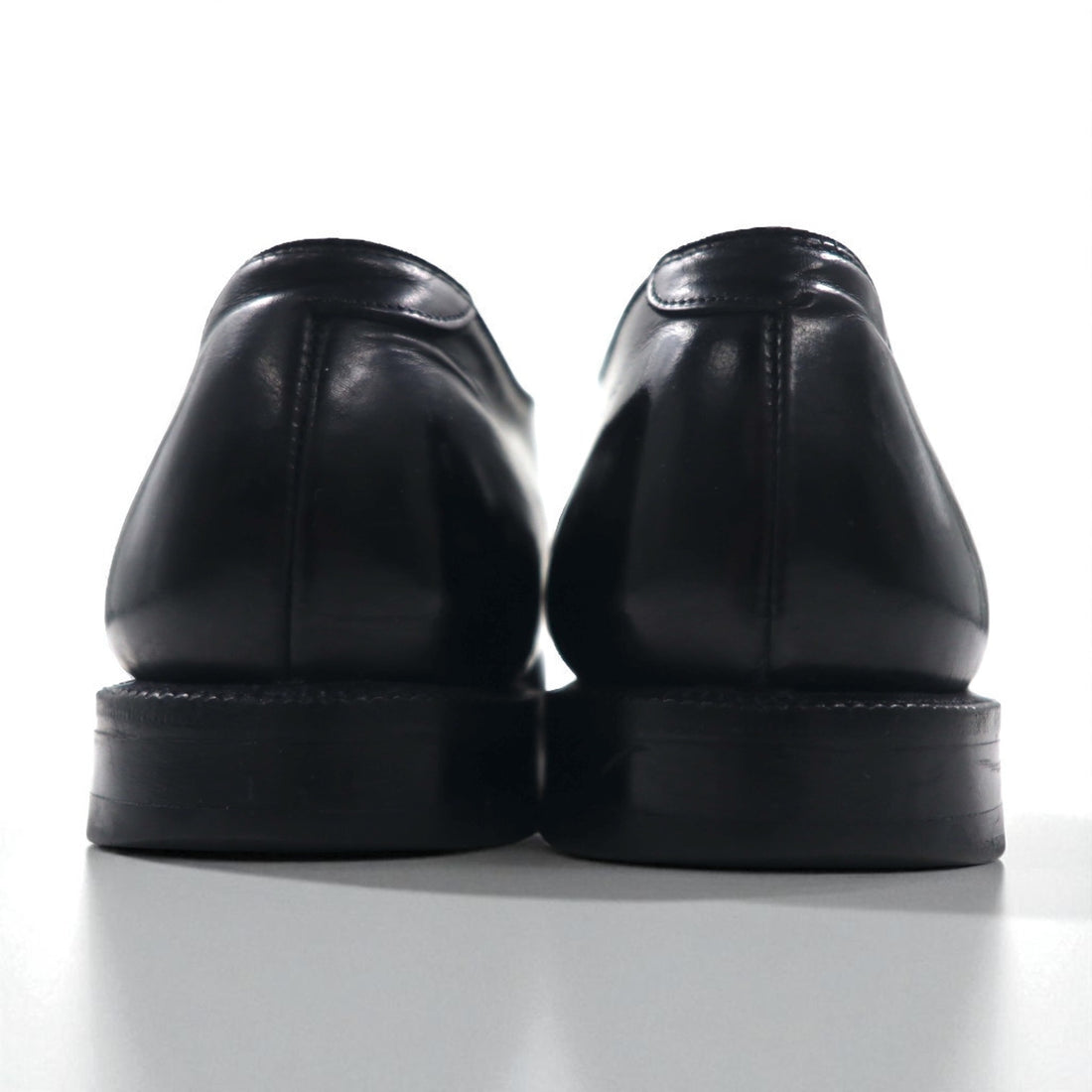 THE JOHNSTON & MURPHY SHOE 70年代 USA製 サドル ドレスシューズ 27-27.5cm ブラック レザー