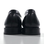 THE JOHNSTON & MURPHY SHOE 70年代 USA製 サドル ドレスシューズ 27-27.5cm ブラック レザー