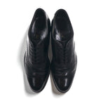 THE JOHNSTON & MURPHY SHOE 70年代 USA製 サドル ドレスシューズ 27-27.5cm ブラック レザー