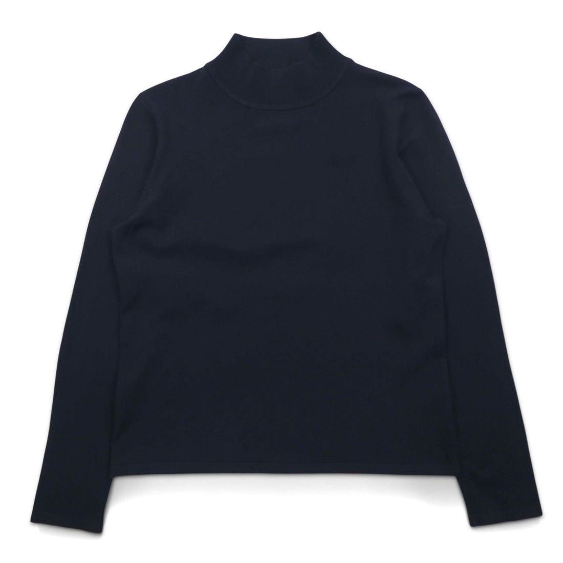 PENDLETON High Neck Silk Knit Sweater S Black Nylon