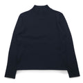 PENDLETON High Neck Silk Knit Sweater S Black Nylon