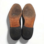 THE JOHNSTON & MURPHY SHOE 70年代 USA製 サドル ドレスシューズ 27-27.5cm ブラック レザー