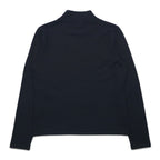 PENDLETON High Neck Silk Knit Sweater S Black Nylon