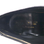 THE JOHNSTON & MURPHY SHOE 70年代 USA製 サドル ドレスシューズ 27-27.5cm ブラック レザー