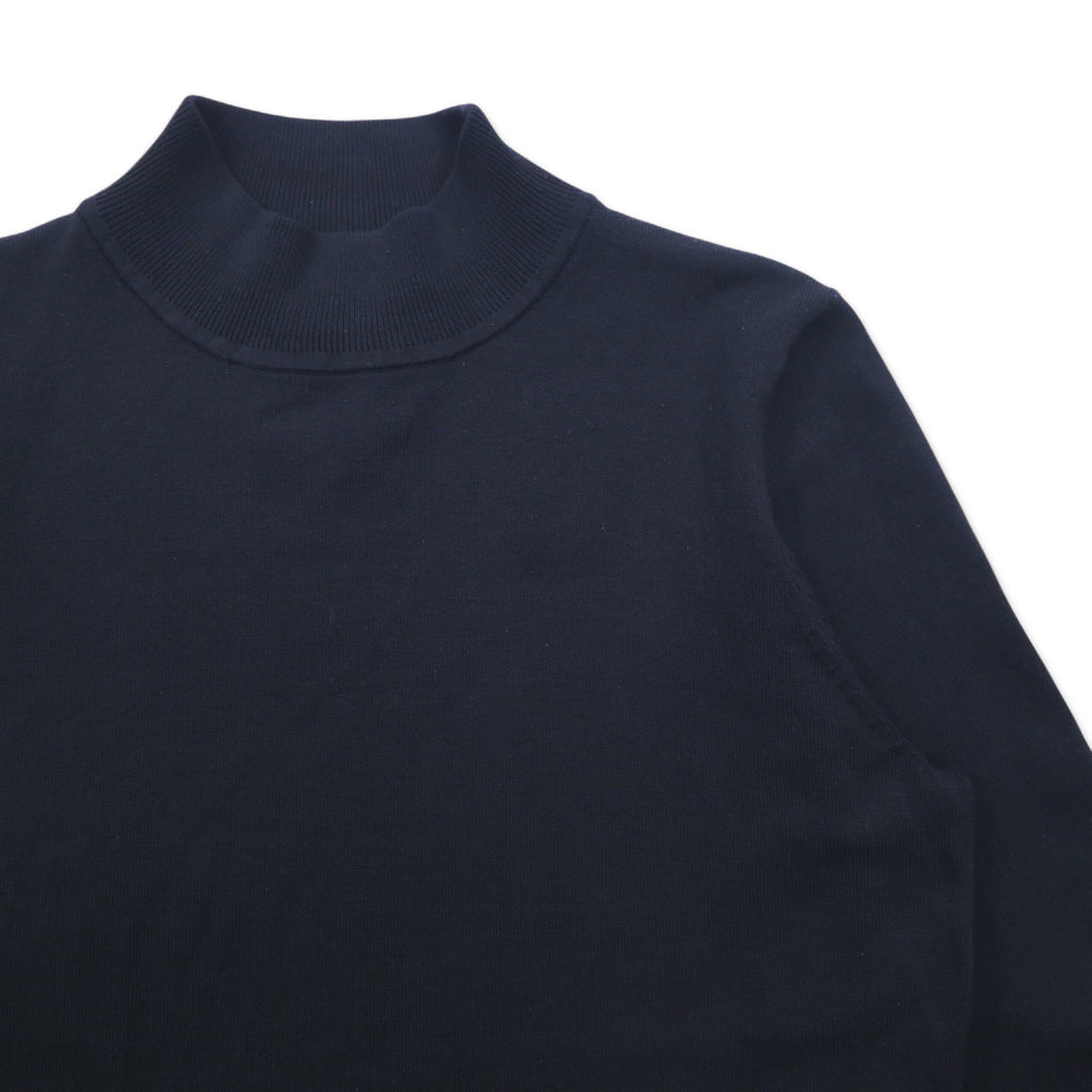 PENDLETON High Neck Silk Knit Sweater S Black Nylon