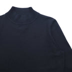 PENDLETON High Neck Silk Knit Sweater S Black Nylon