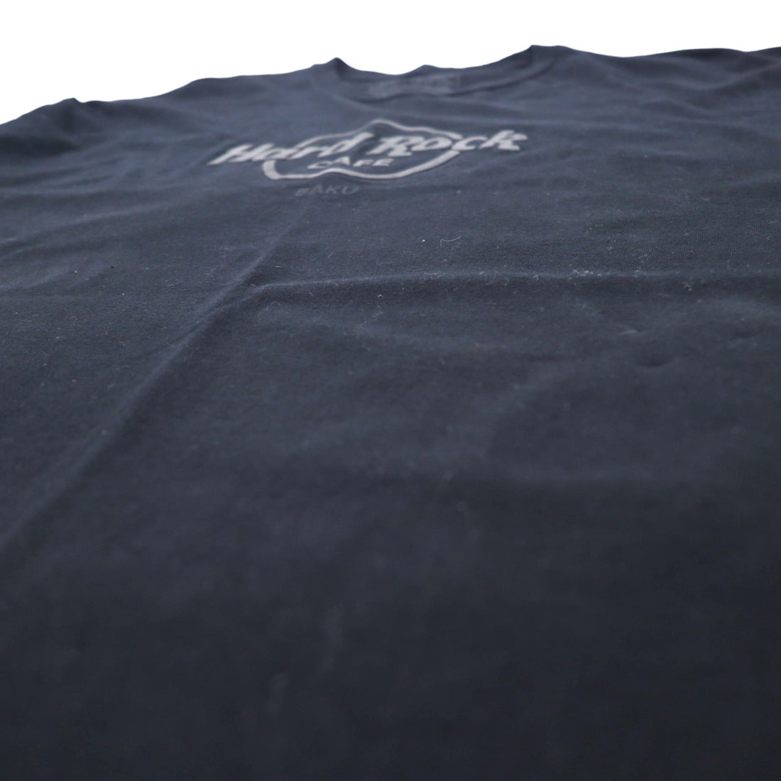 Hard Rock CAFE Logo Print T-Shirt XXL Black Cotton BAKU Big Size