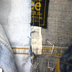 YARN x 90s Lee Riders Remake/Reconstruction Knit Cross Denim Jacket, Size M, Handmade