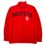 日本然リトテ-古着オンライン-NBA トラックジャケット ジャージ L レッド ポリエステル ROCKETS-NBA Track Jacket Jersey L Red Polyester ROCKETS