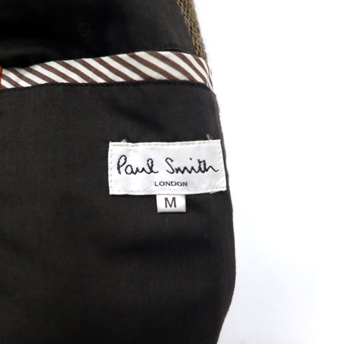 Paul Smith Tweed 3B Tailored Jacket, Medium, Brown, Wool, Made in Japan