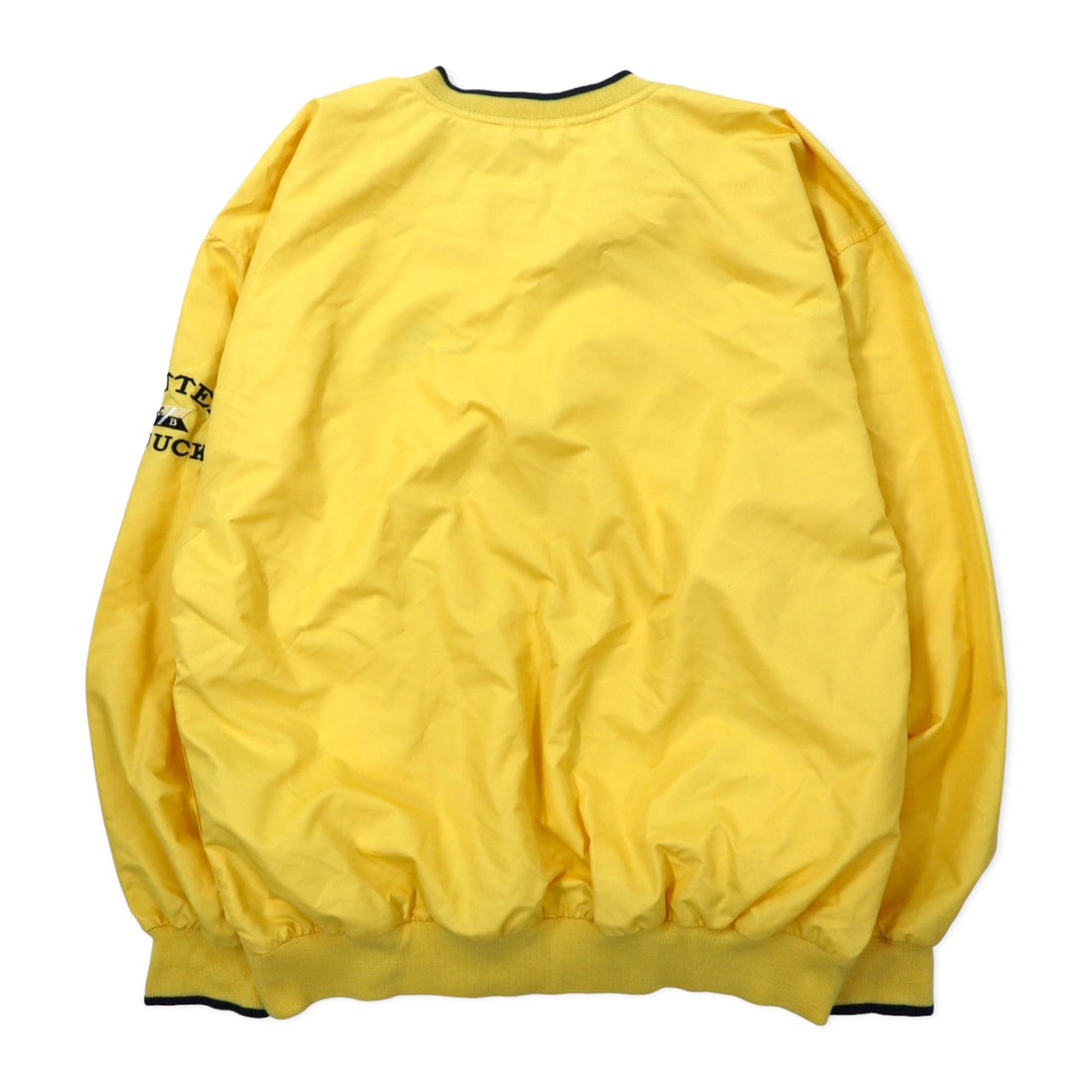 CUTTER &amp; BUCK Piste Pullover Nylon Jacket L Yellow Polyester CLIMA GUARD Waterproof Breathable US Company Embroidery Unused